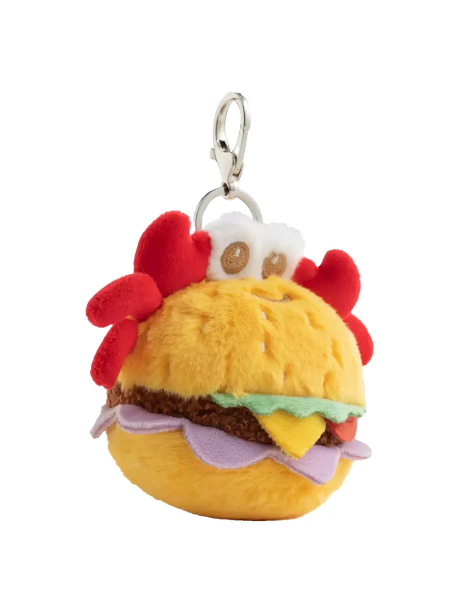 PANGGOM | Crab Burger Plush Keychain Charm - 2