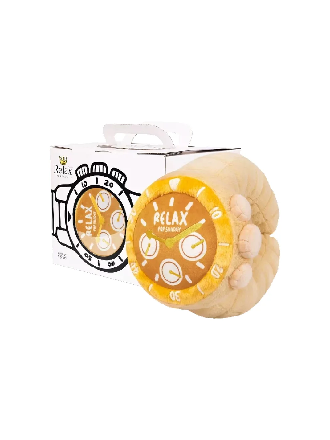 POPSUNDAY | Plush Watch-Shaped U-Shaped Neck Pillow