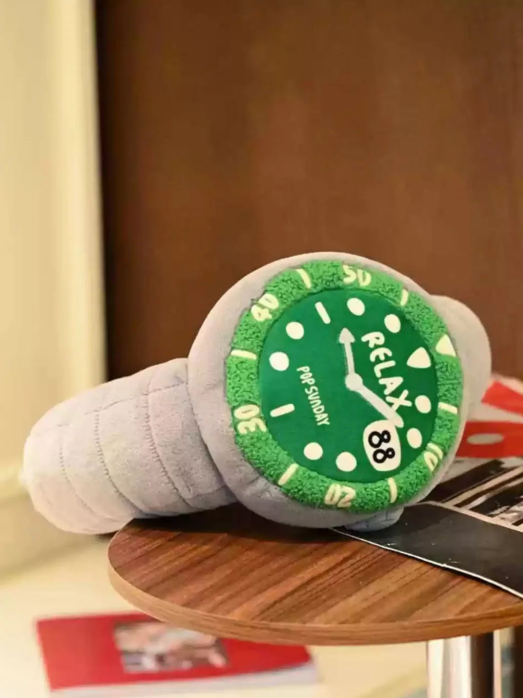 POPSUNDAY | Plush Watch-Shaped U-Shaped Neck Pillow