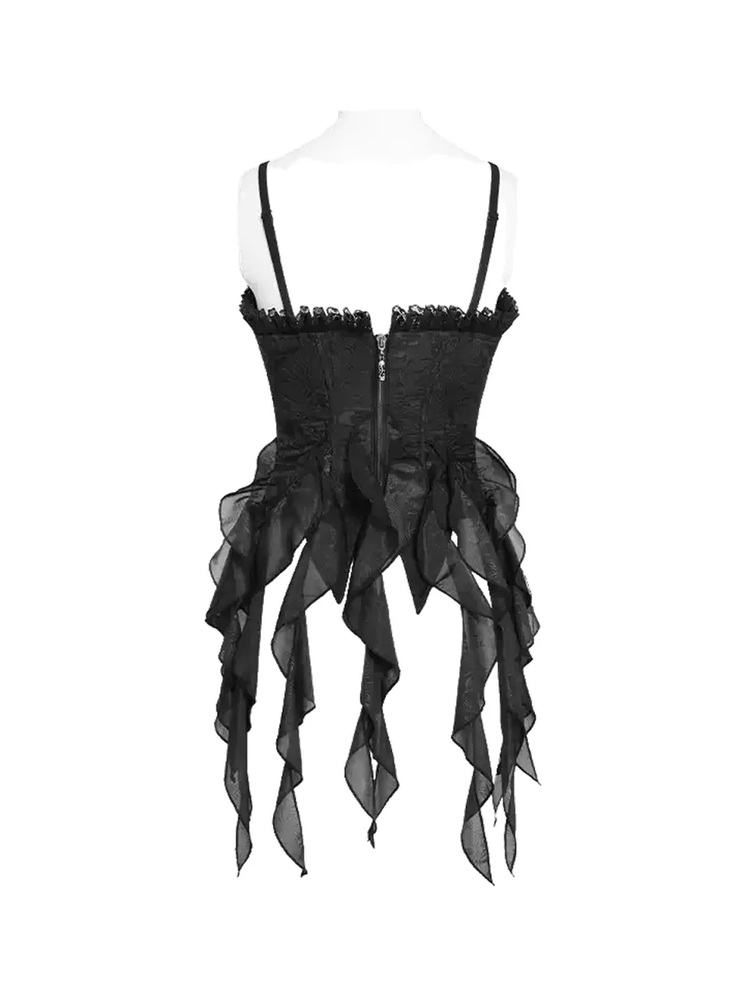 GTLLT | Gothic Jacquard Lace-Up Corset Camisole Top