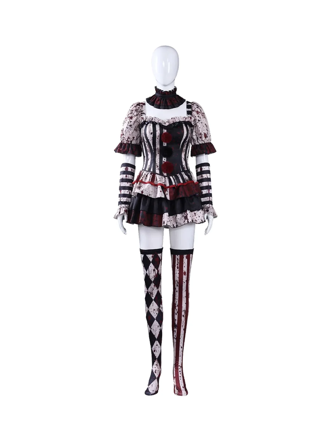 HMCY | Bloodstain Print Clown Couple Costume Set