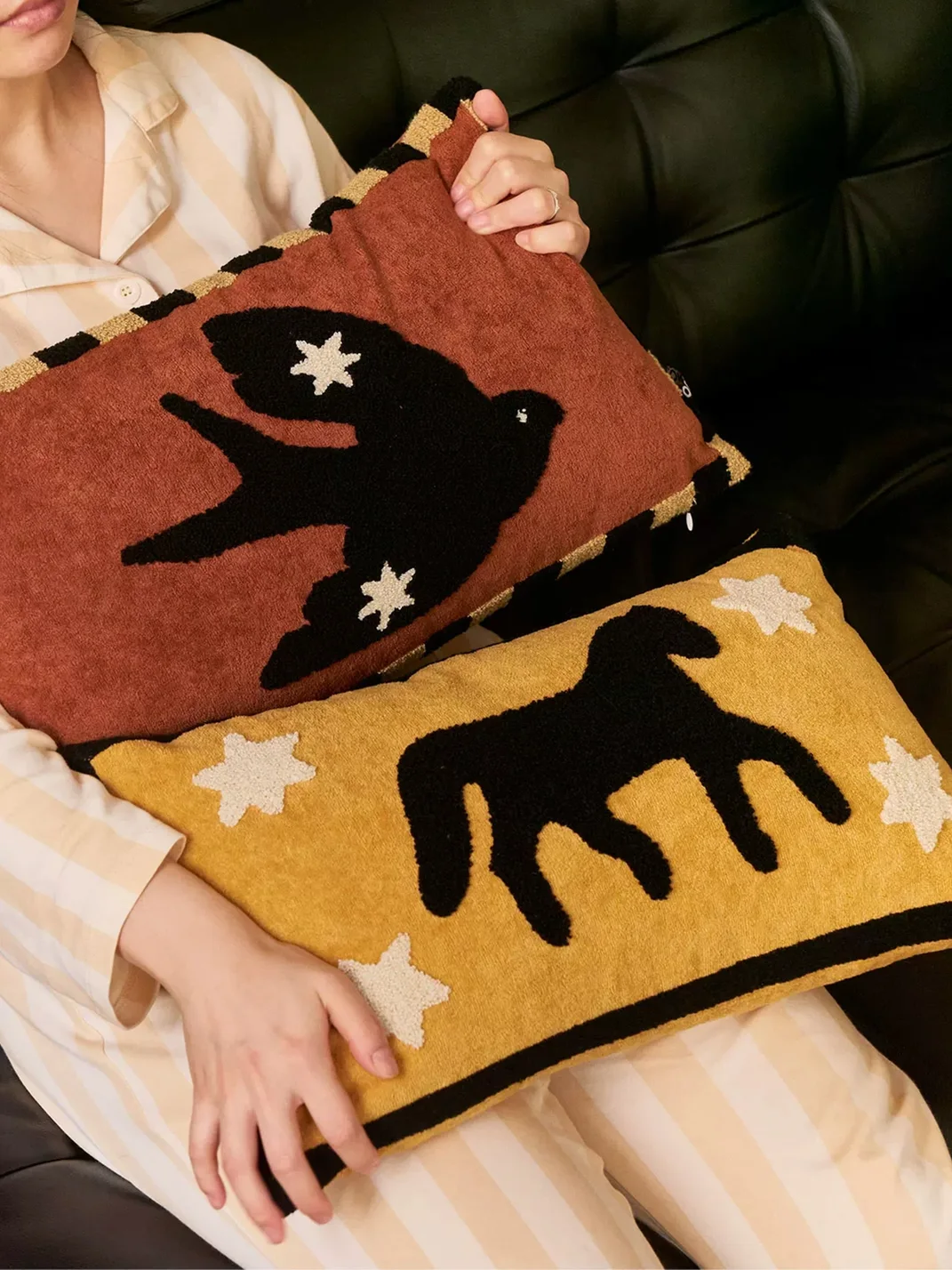 SOREMO | Vintage Embroidered Lumbar Sofa Cushion