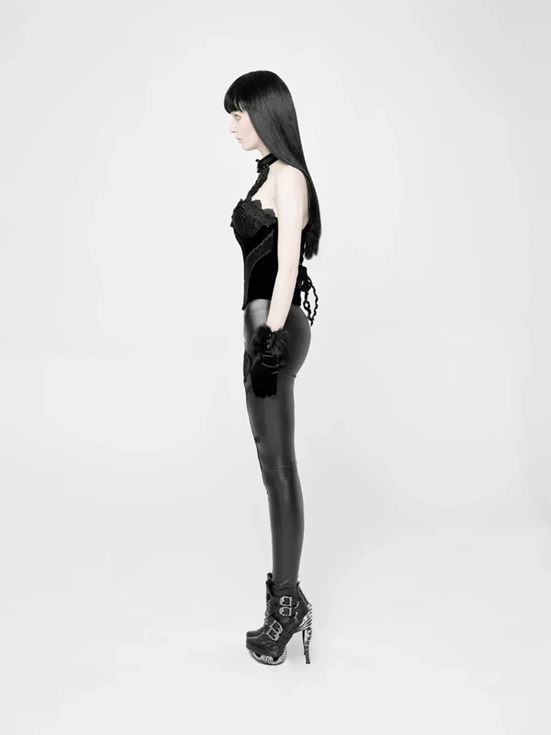 GTLLT | Gothic Embroidered Skinny Pants
