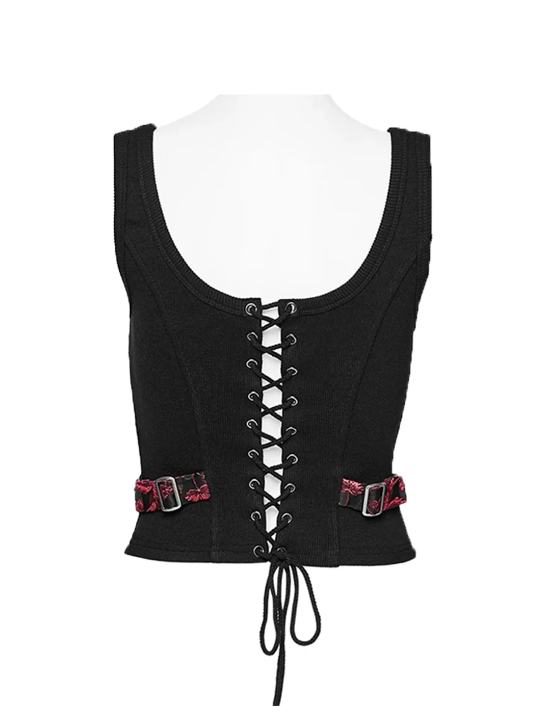 GTLLT | Jacquard Lace-Up Punk Vest