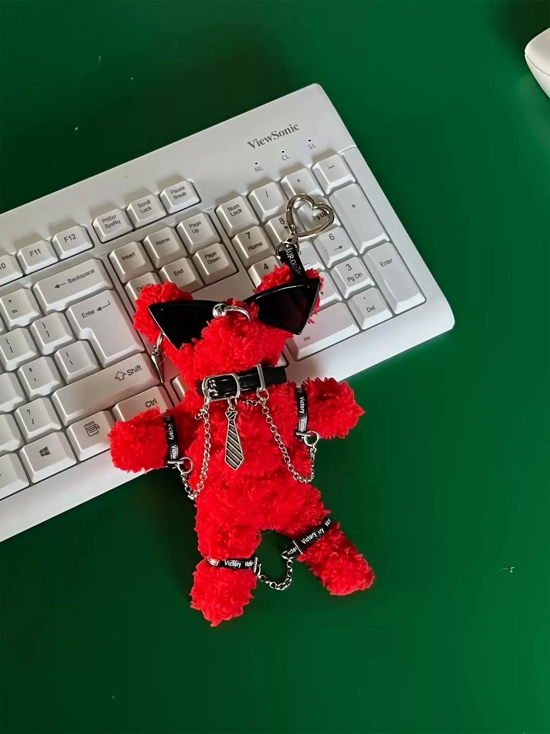Kuroutaya | Punk Plush Teddy Bear Keychain