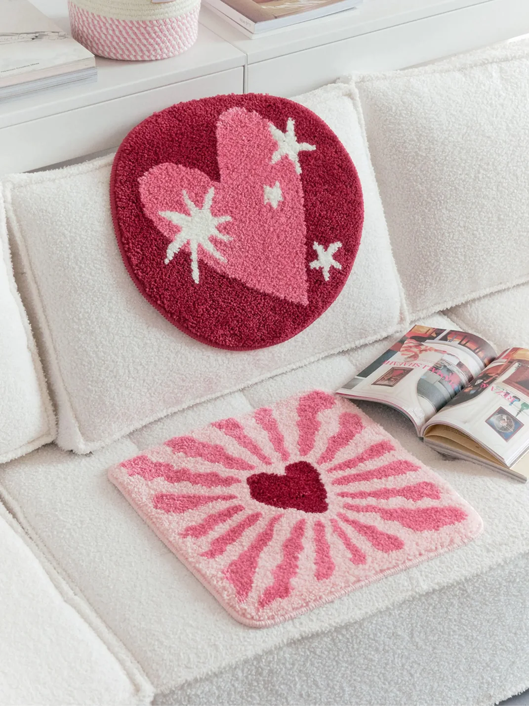 SOREMO | Illustrated Tufted Nonslip Chair Cushion