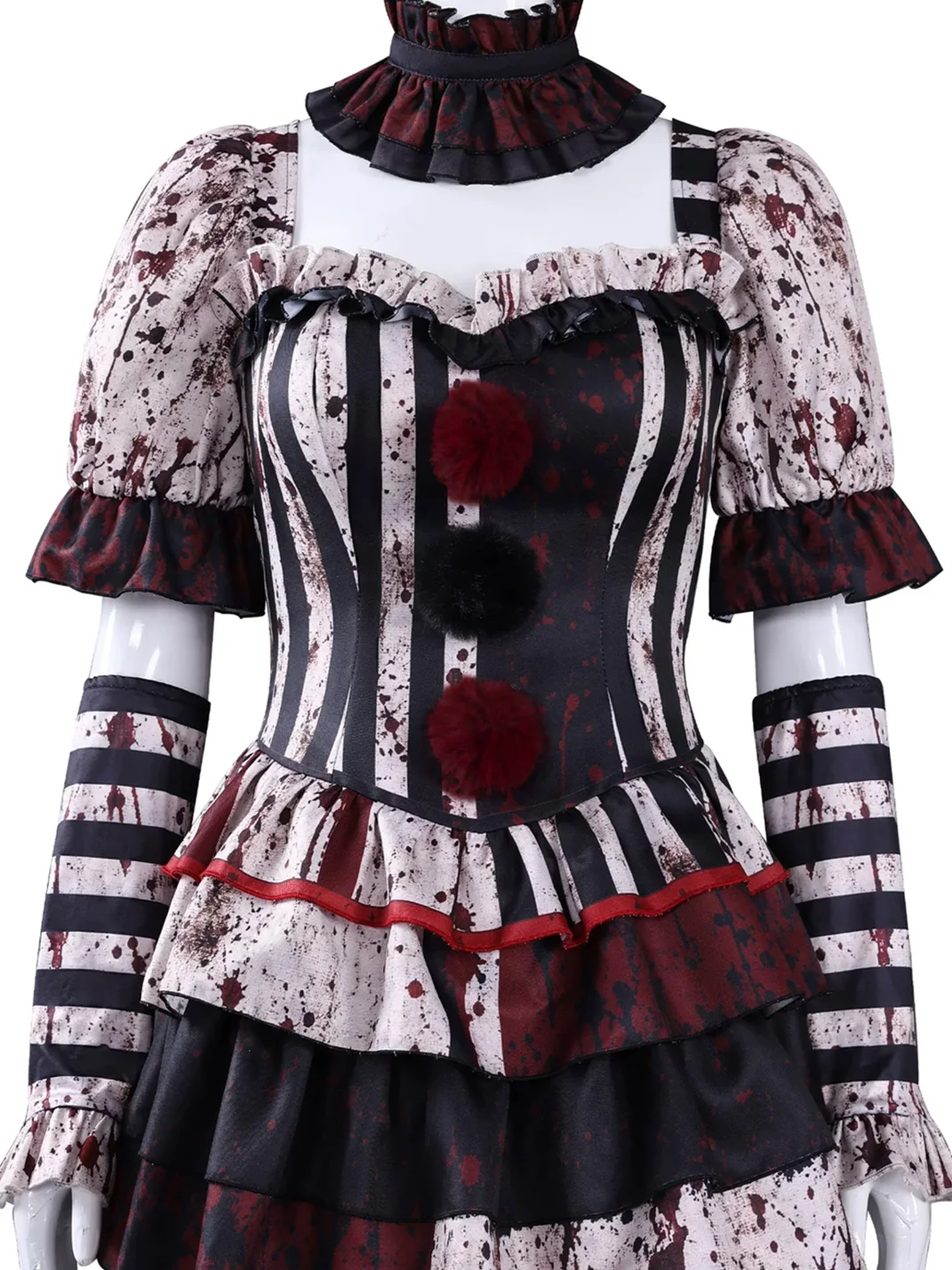 HMCY | Bloodstain Print Clown Couple Costume Set