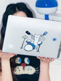 SOREMO | Cartoon Cat Laptop Protective Case