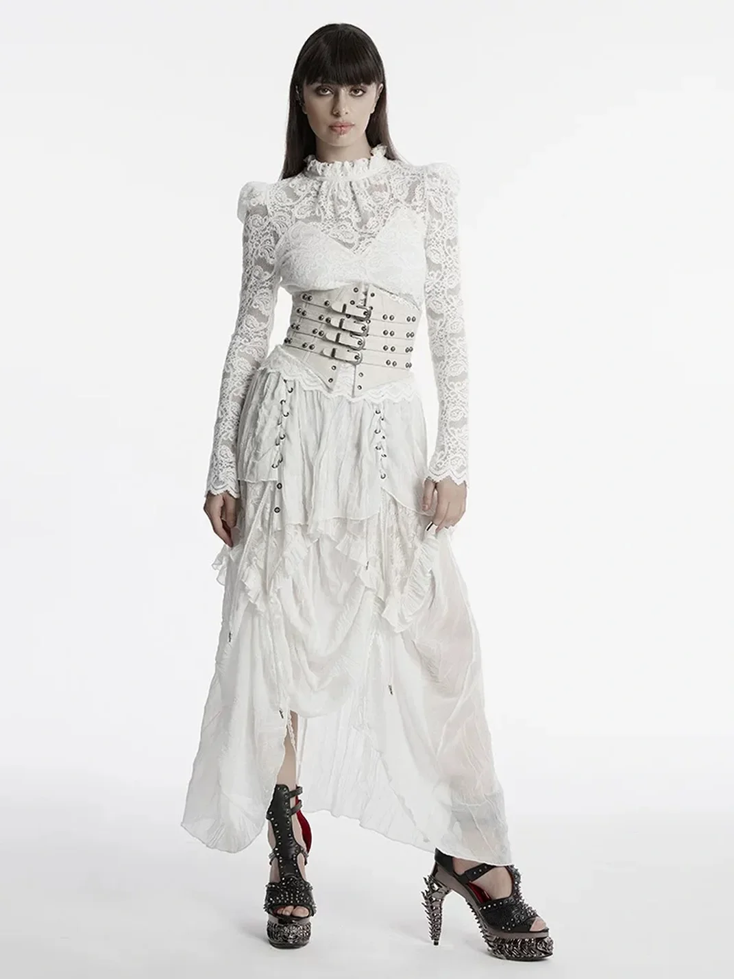 GTLLT | Gothic Steampunk Lolita Lace-Up Corset Belt