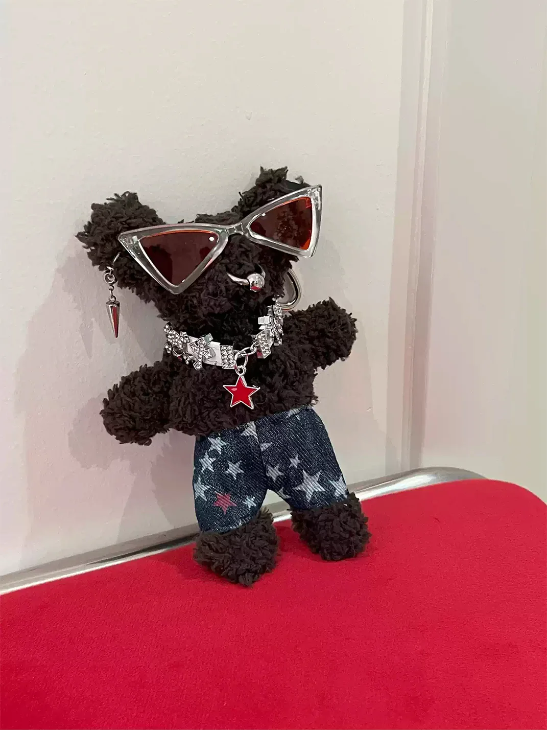 Kuroutaya | Punk Plush Teddy Bear Keychain Charm