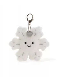 PANGGOM | Smiling Plush Snowflake Keychain Charm