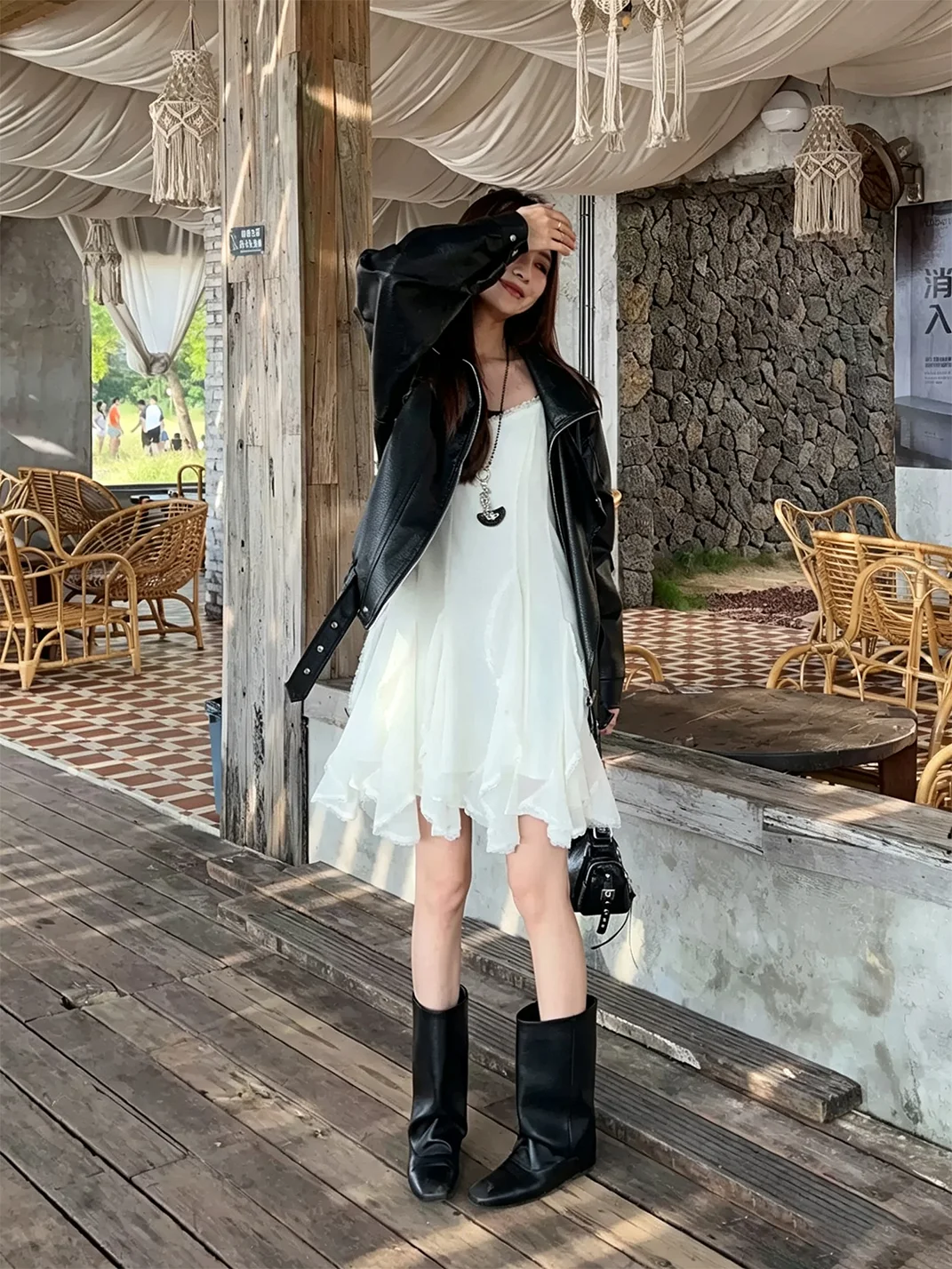 MIAOLV | Retro Square Toe Wide Calf Boots