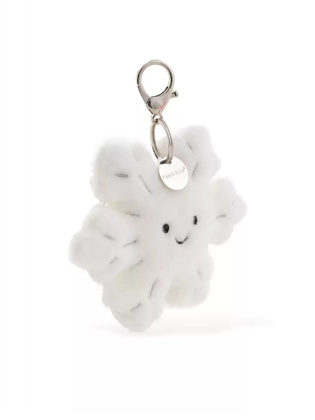 PANGGOM | Smiling Plush Snowflake Keychain Charm