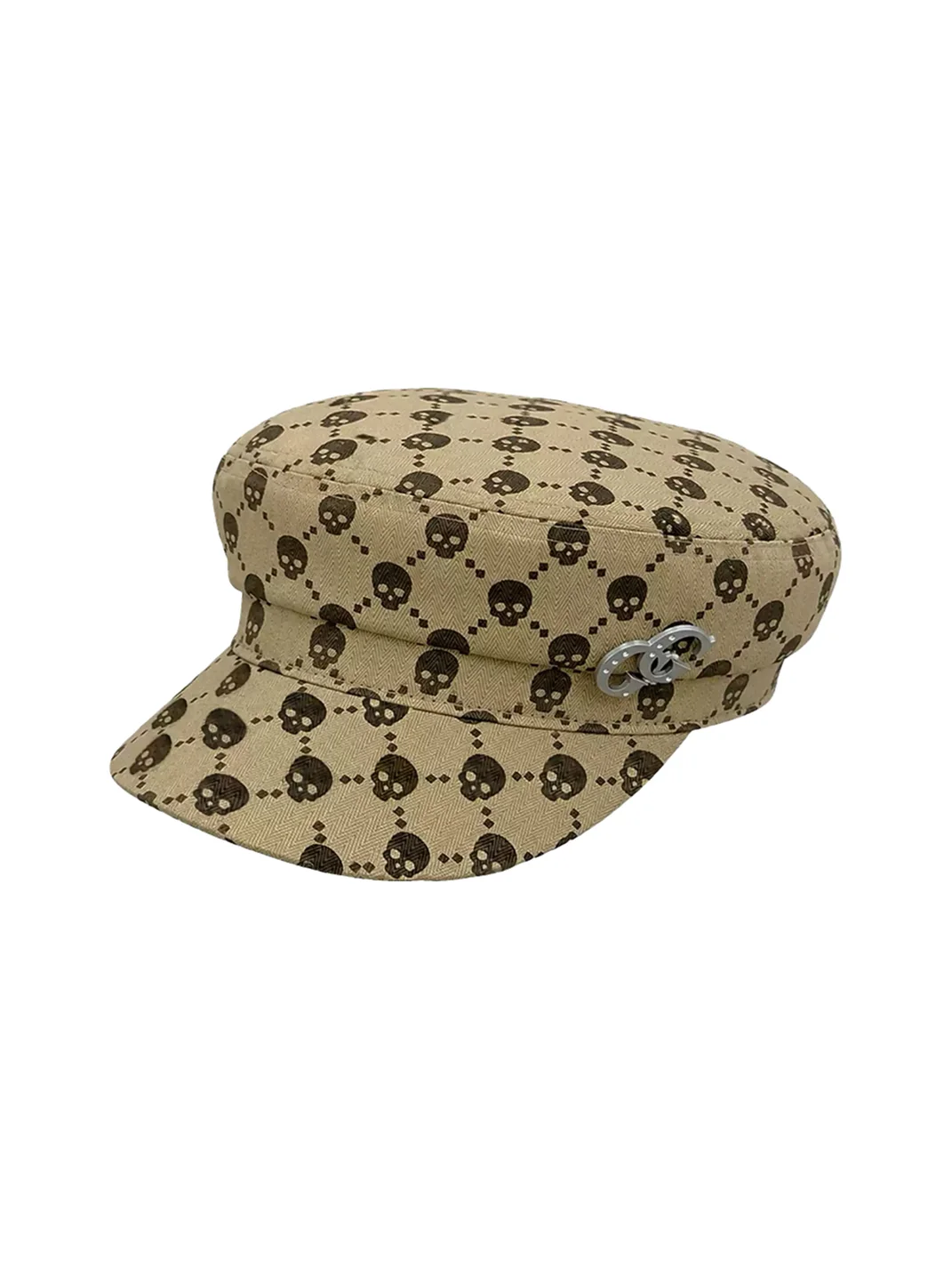 FOURFORTY | Skull Pattern Sailor Newsboy Cap