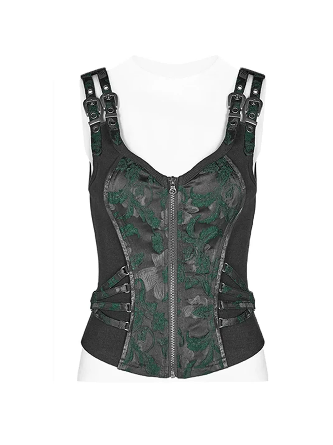 GTLLT | Jacquard Lace-Up Punk Vest