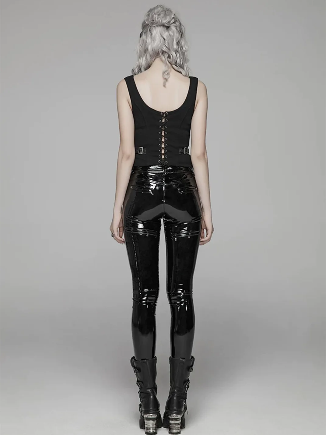 GTLLT | Jacquard Lace-Up Punk Vest