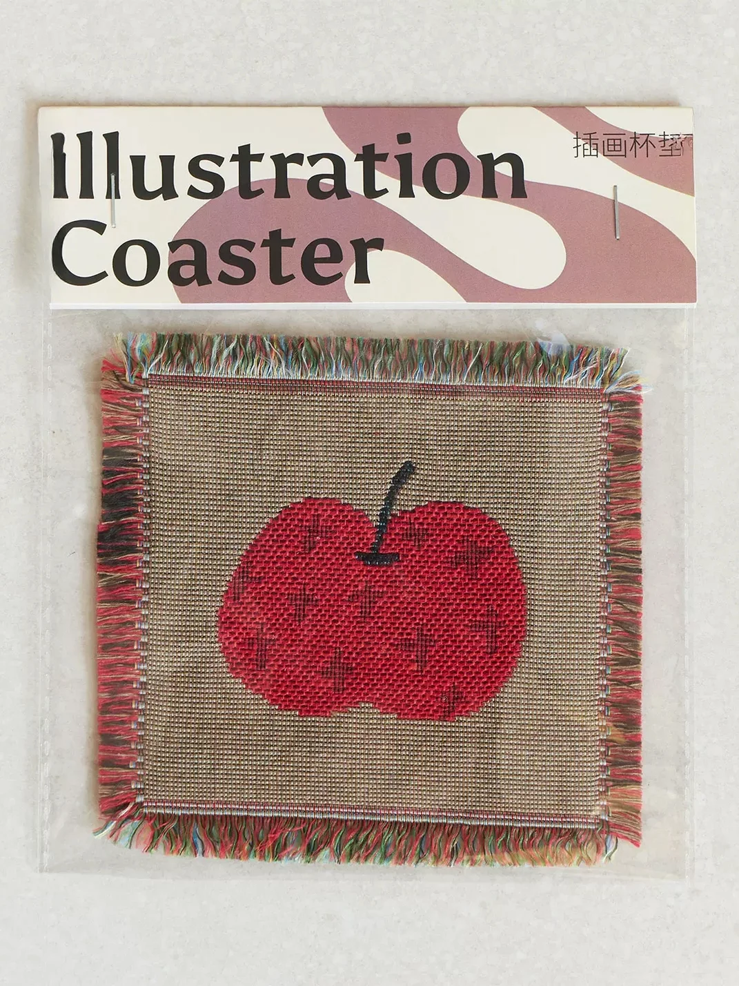 SOREMO | Woven Illustrated Fringe Coasters
