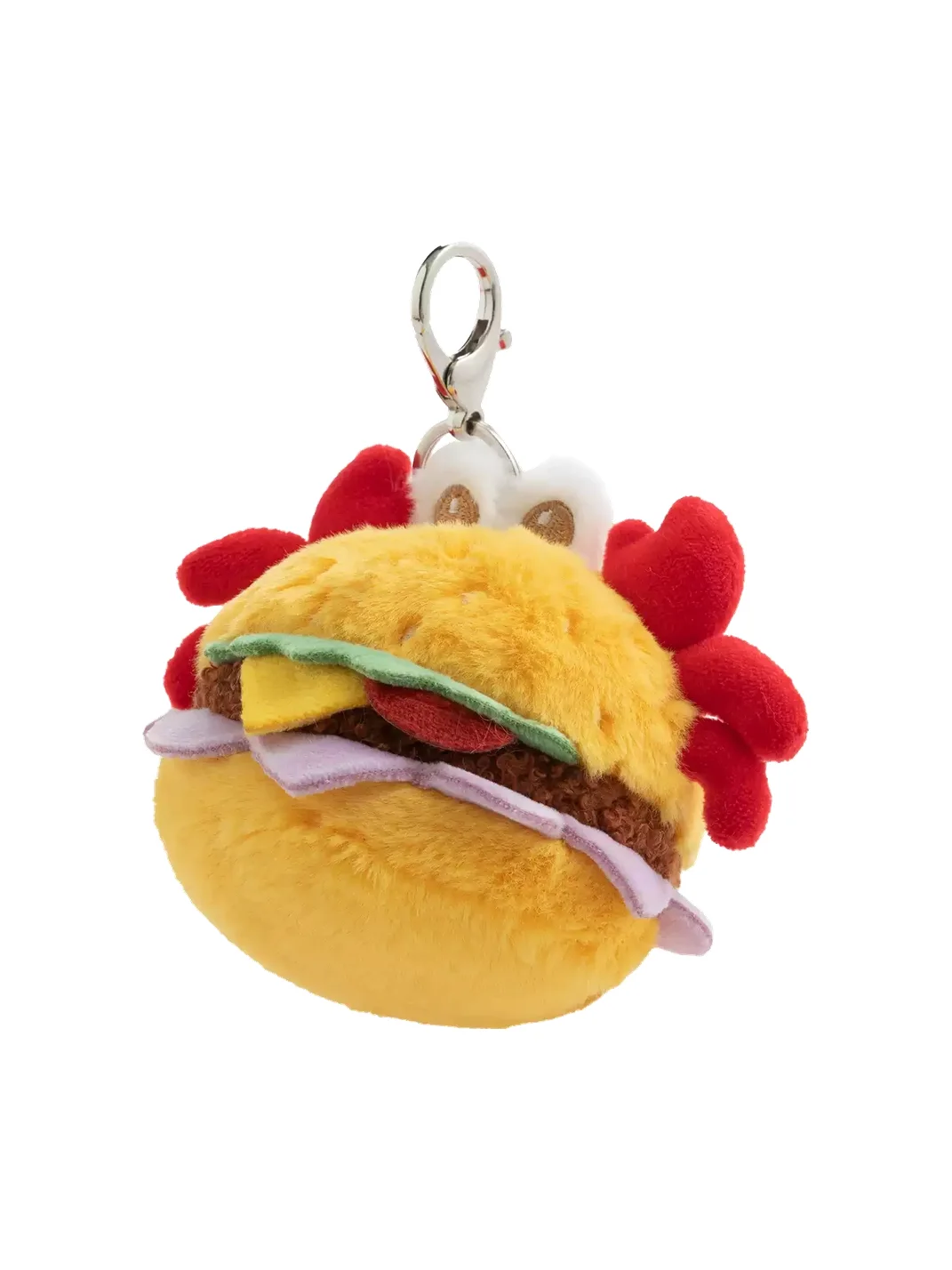 PANGGOM | Crab Burger Plush Keychain Charm