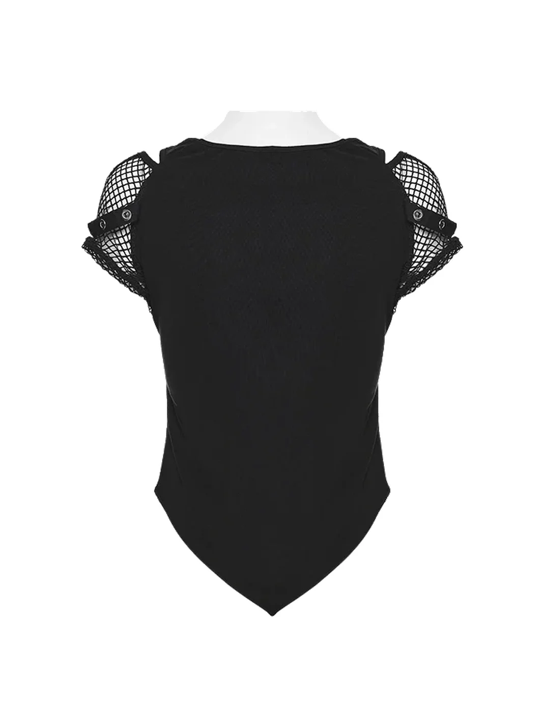 GTLLT | Punk Mesh Shoulder Graphic T-Shirt
