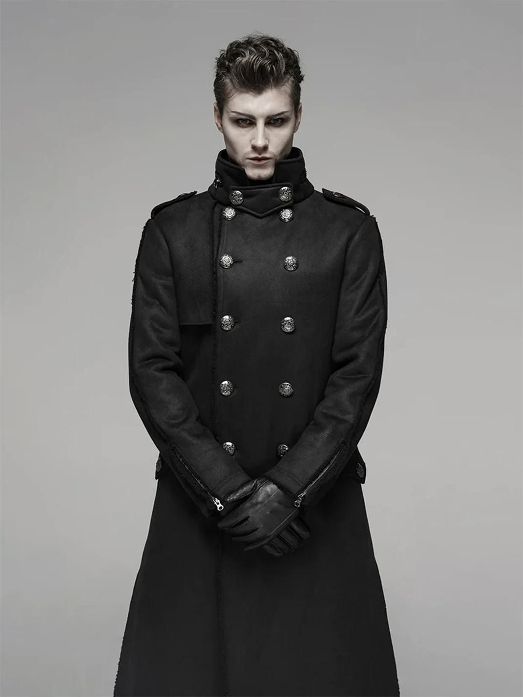GTLLT | Military Style Mid-Length Fur-Lined Coat