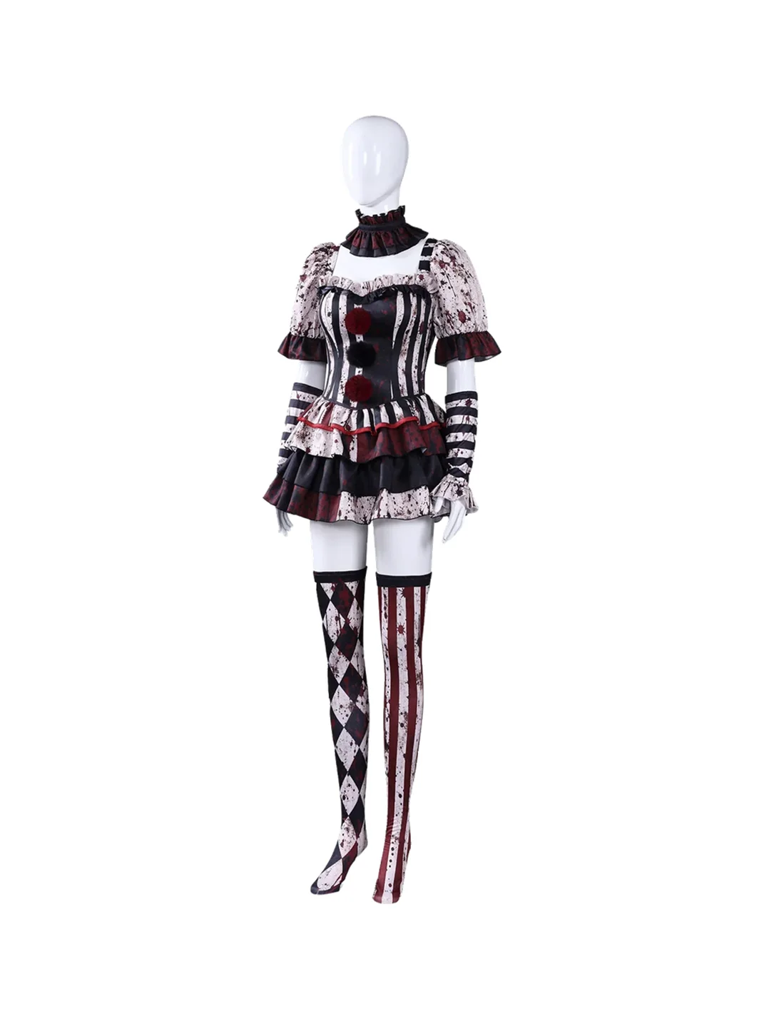 HMCY | Bloodstain Print Clown Couple Costume Set