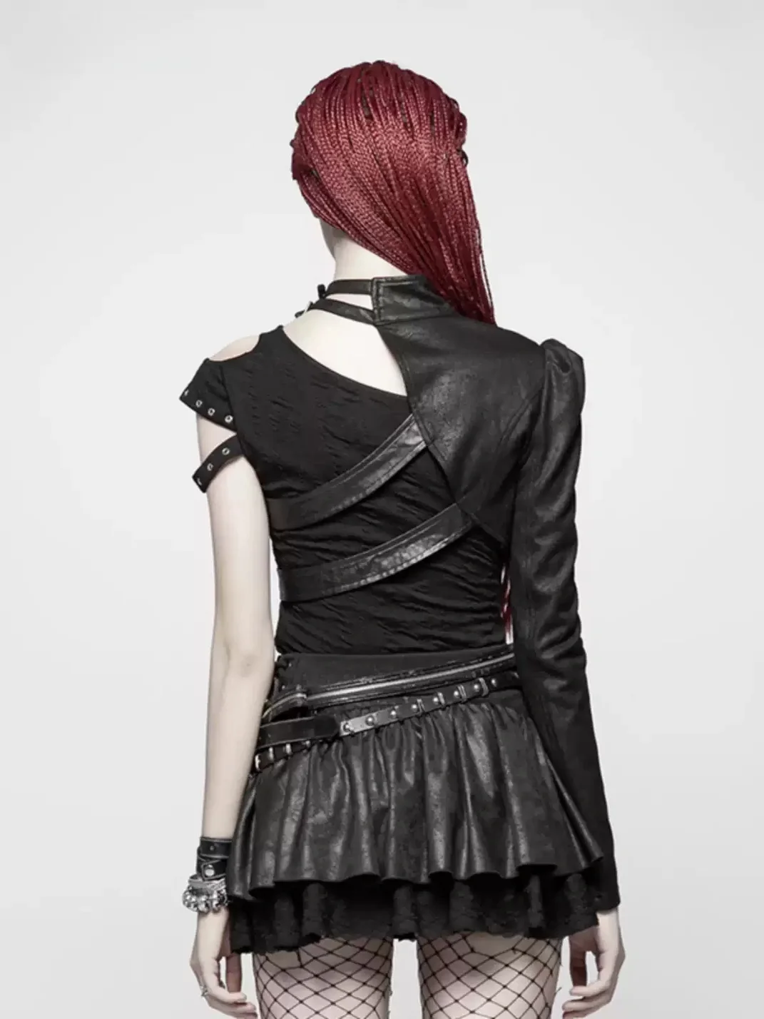 GTLLT | Asymmetric One-Sleeve Cropped Coat