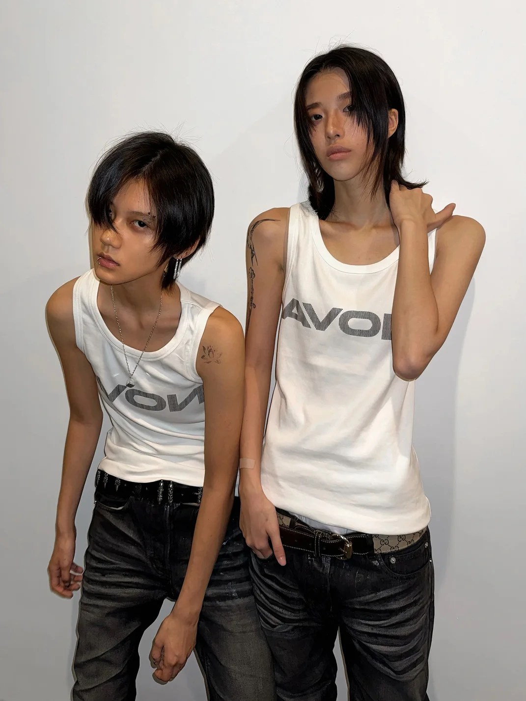 BE A DEVIL | Punk Graphic Ribbed Slim-Fit Tank Top