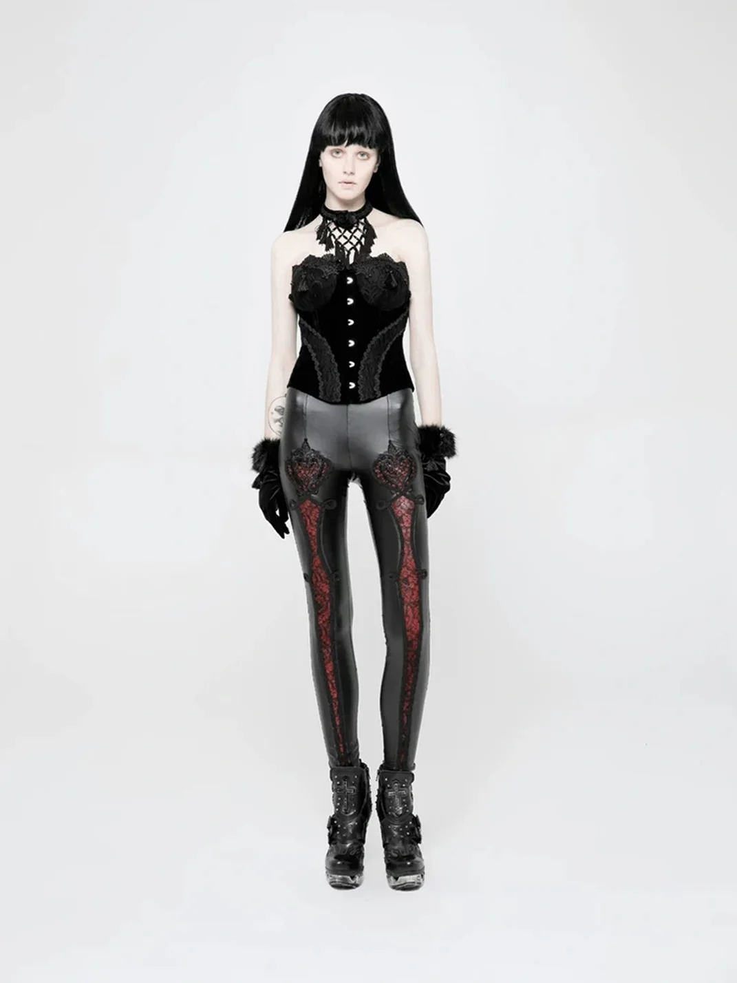 GTLLT | Gothic Embroidered Skinny Pants