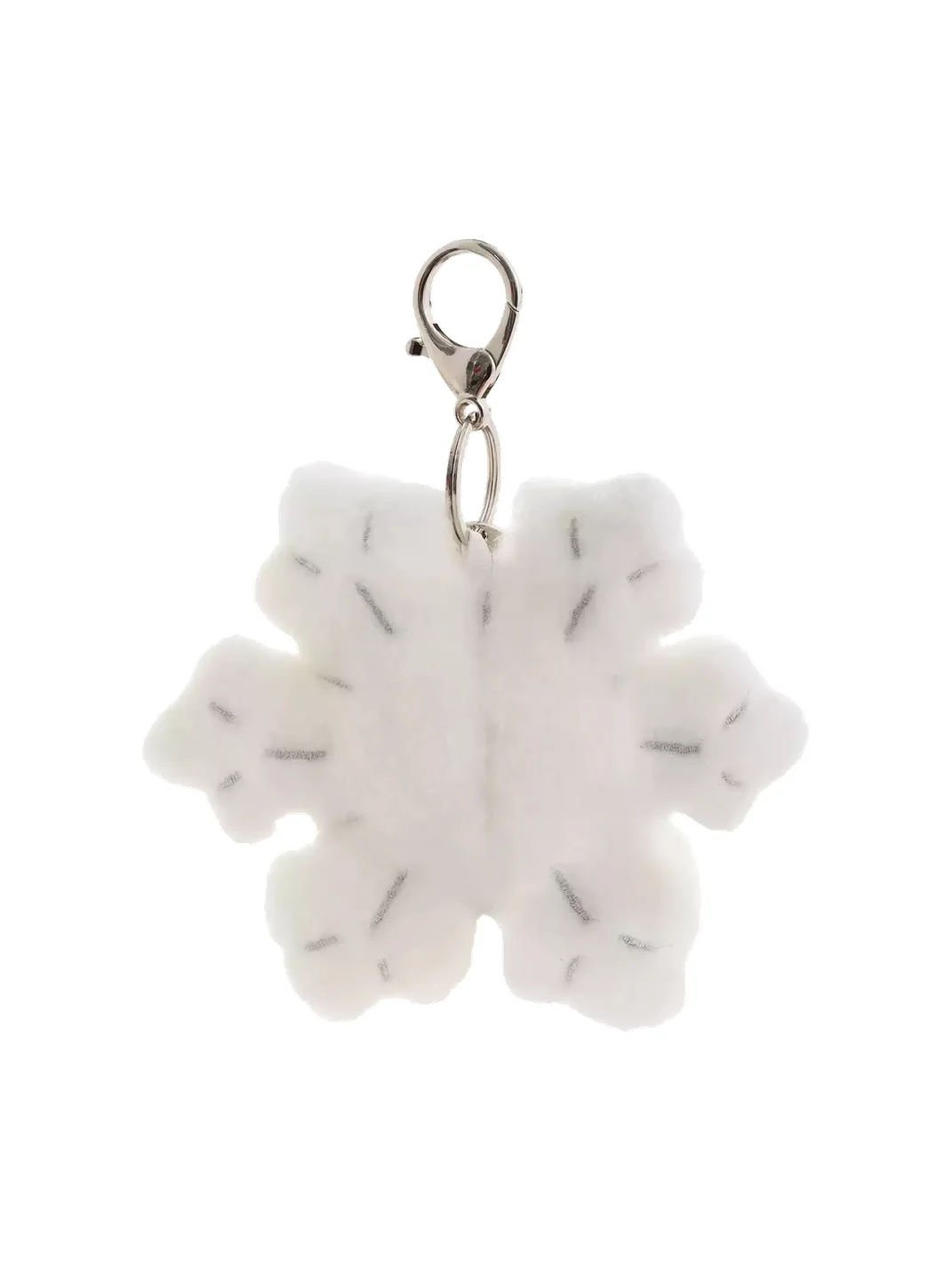 PANGGOM | Smiling Plush Snowflake Keychain Charm