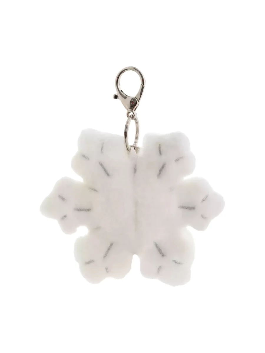 PANGGOM | Smiling Plush Snowflake Keychain Charm - 3