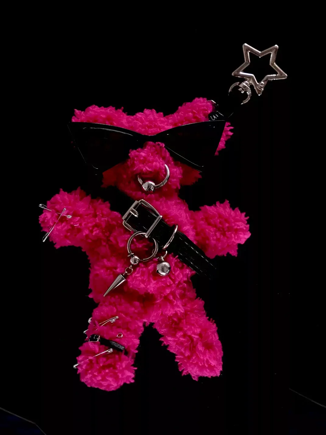 Kuroutaya | Punk Plush Teddy Bear Keychain