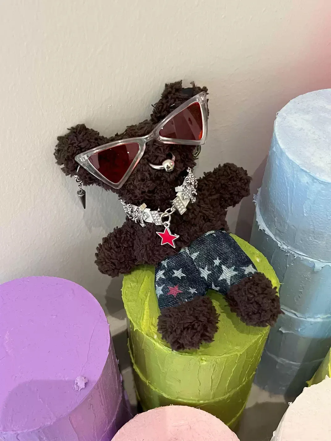 Kuroutaya | Punk Plush Teddy Bear Keychain Charm