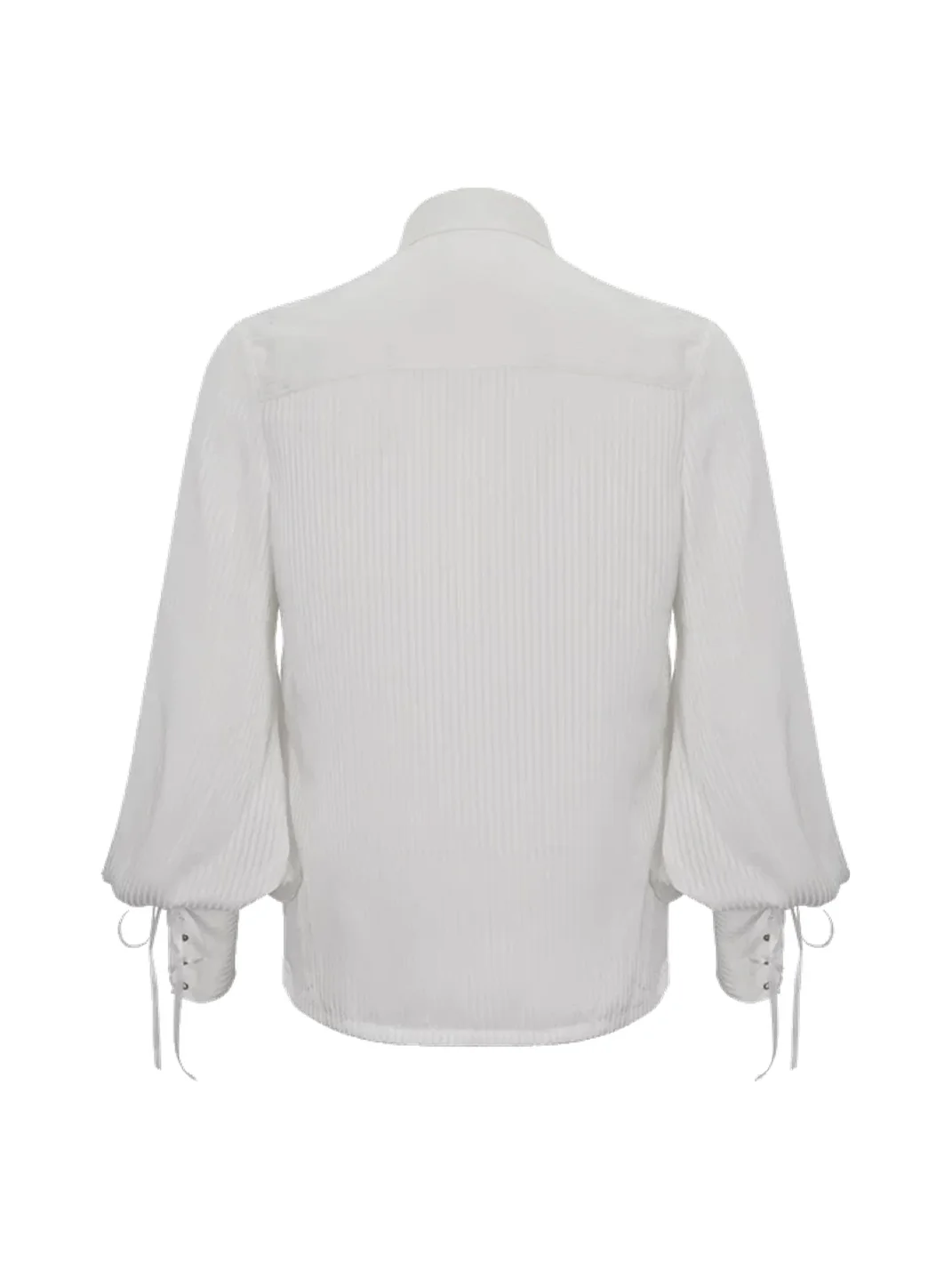 GTLLT | Gothic Striped Ruffle Lantern Sleeve Shirt