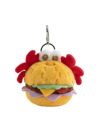 PANGGOM | Crab Burger Plush Keychain Charm