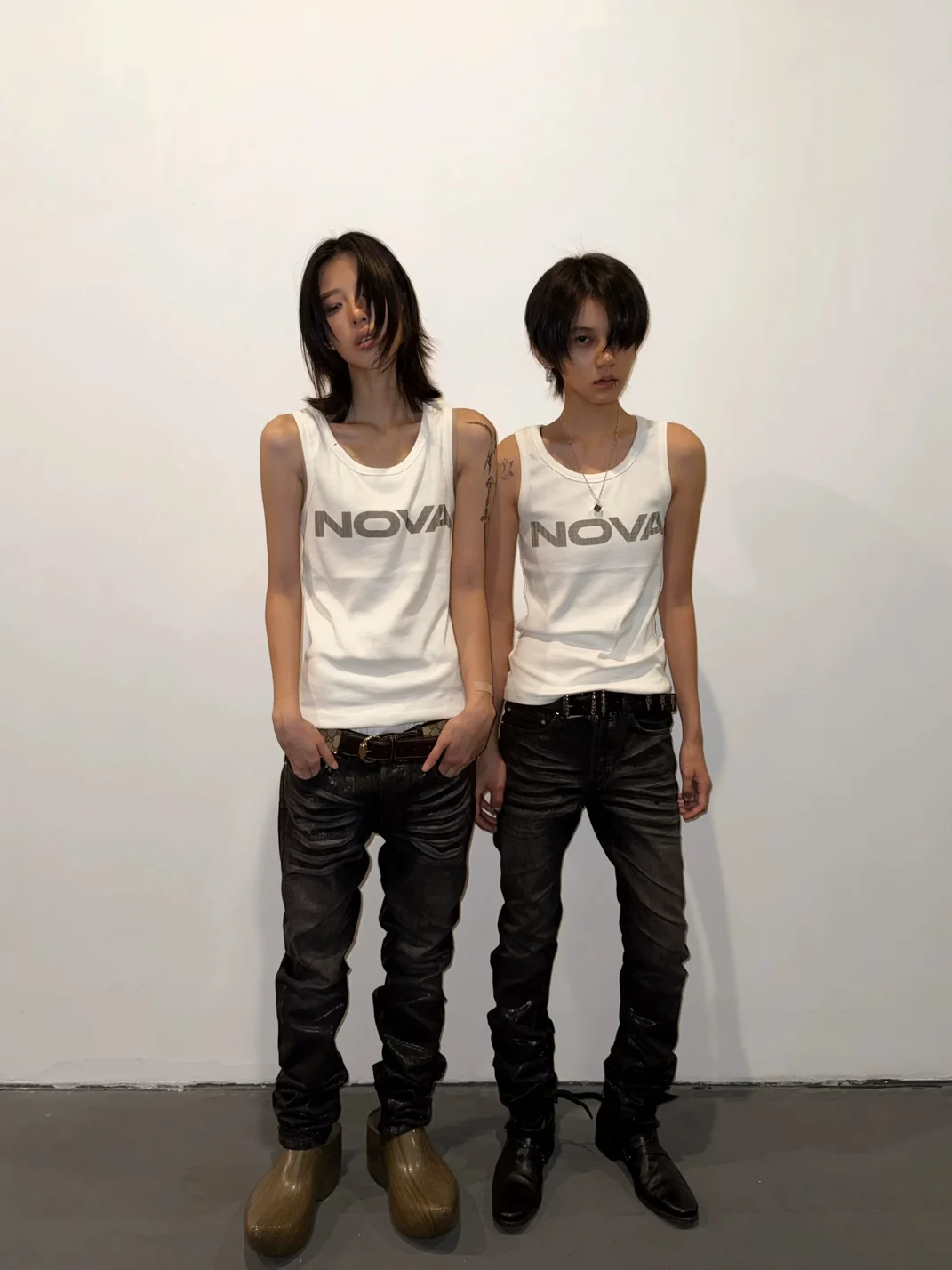 BE A DEVIL | Punk Graphic Ribbed Slim-Fit Tank Top