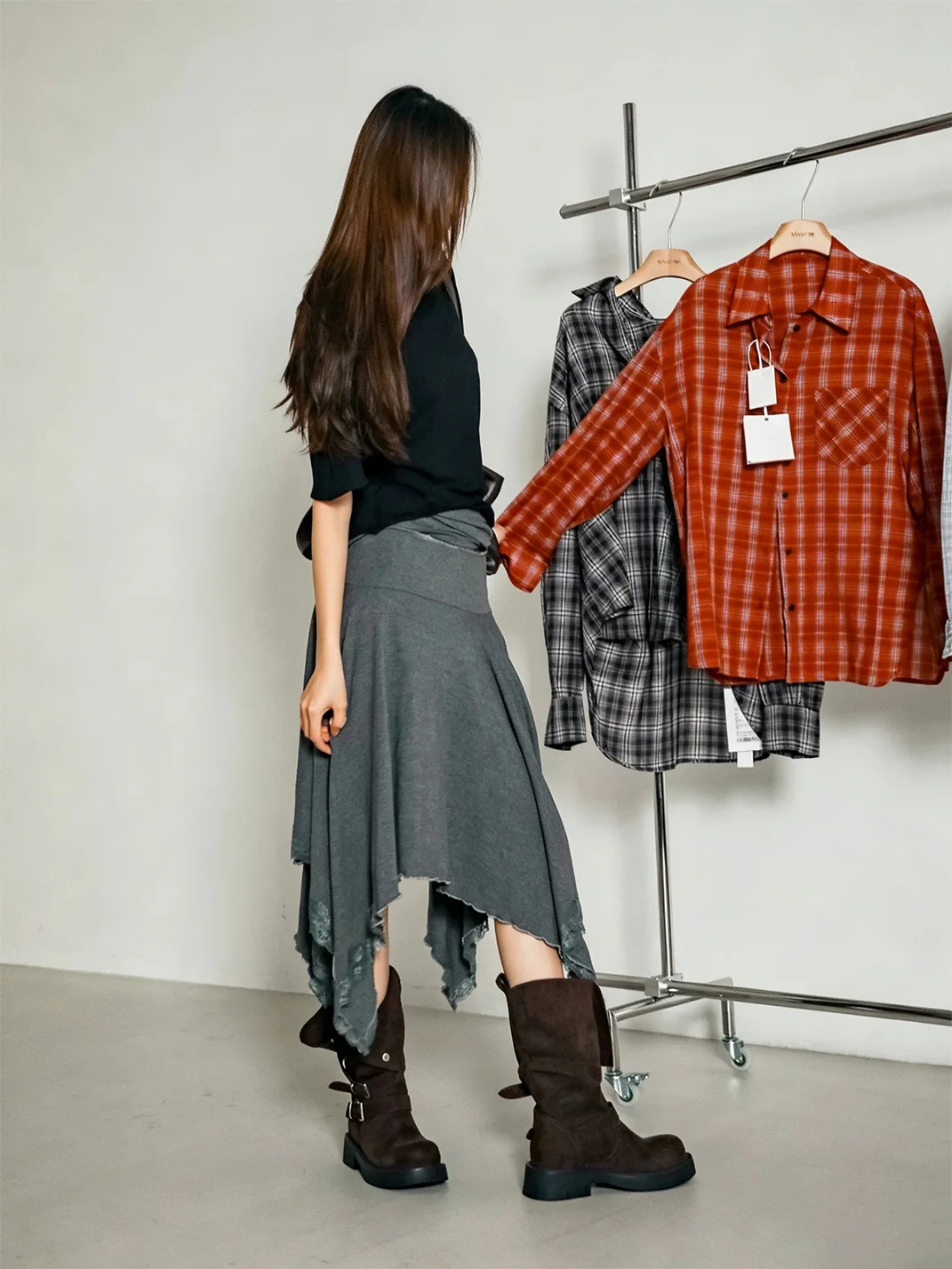 MIAOLV | Vintage Platform Mid-Calf Cowboy Boots