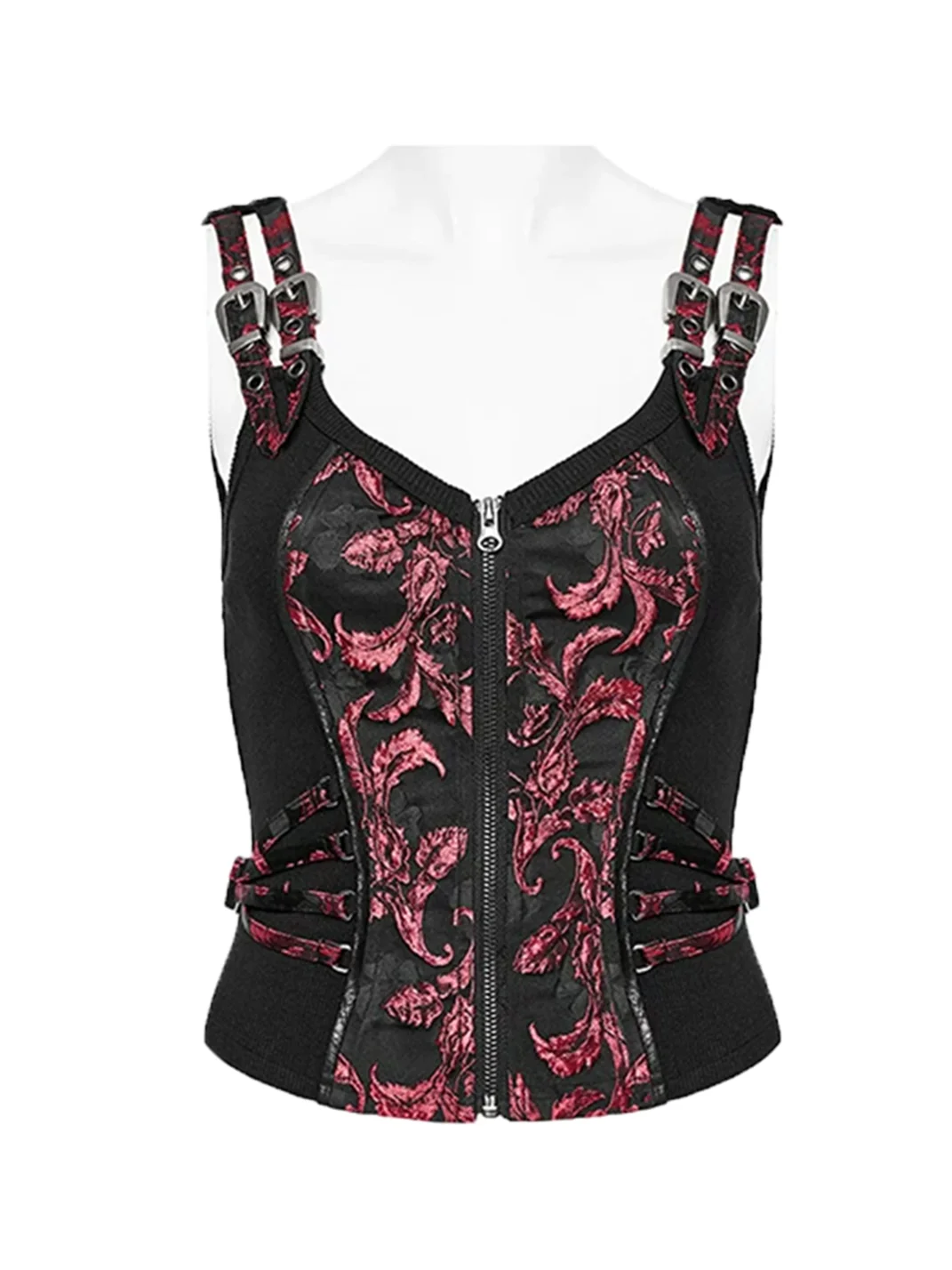 GTLLT | Jacquard Lace-Up Punk Vest
