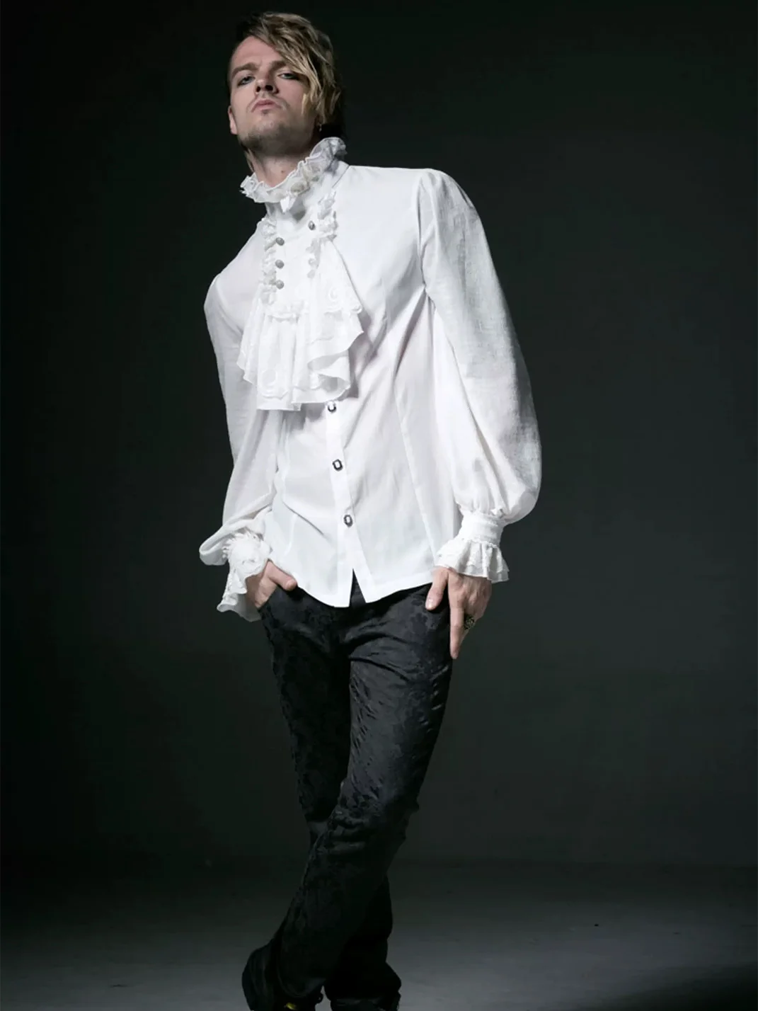 GTLLT | Gothic Ruffled Long Sleeve Shirt