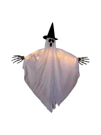 WSJHYC | Lighted Witch Hat Ghost Hanging Decoration