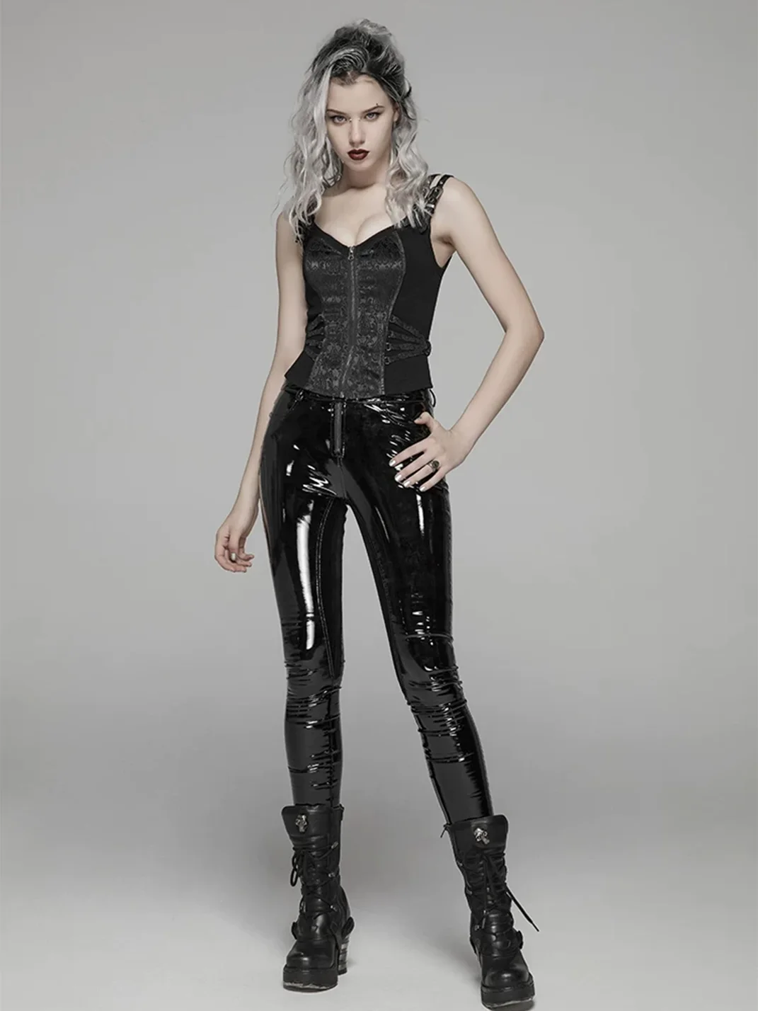 GTLLT | Jacquard Lace-Up Punk Vest