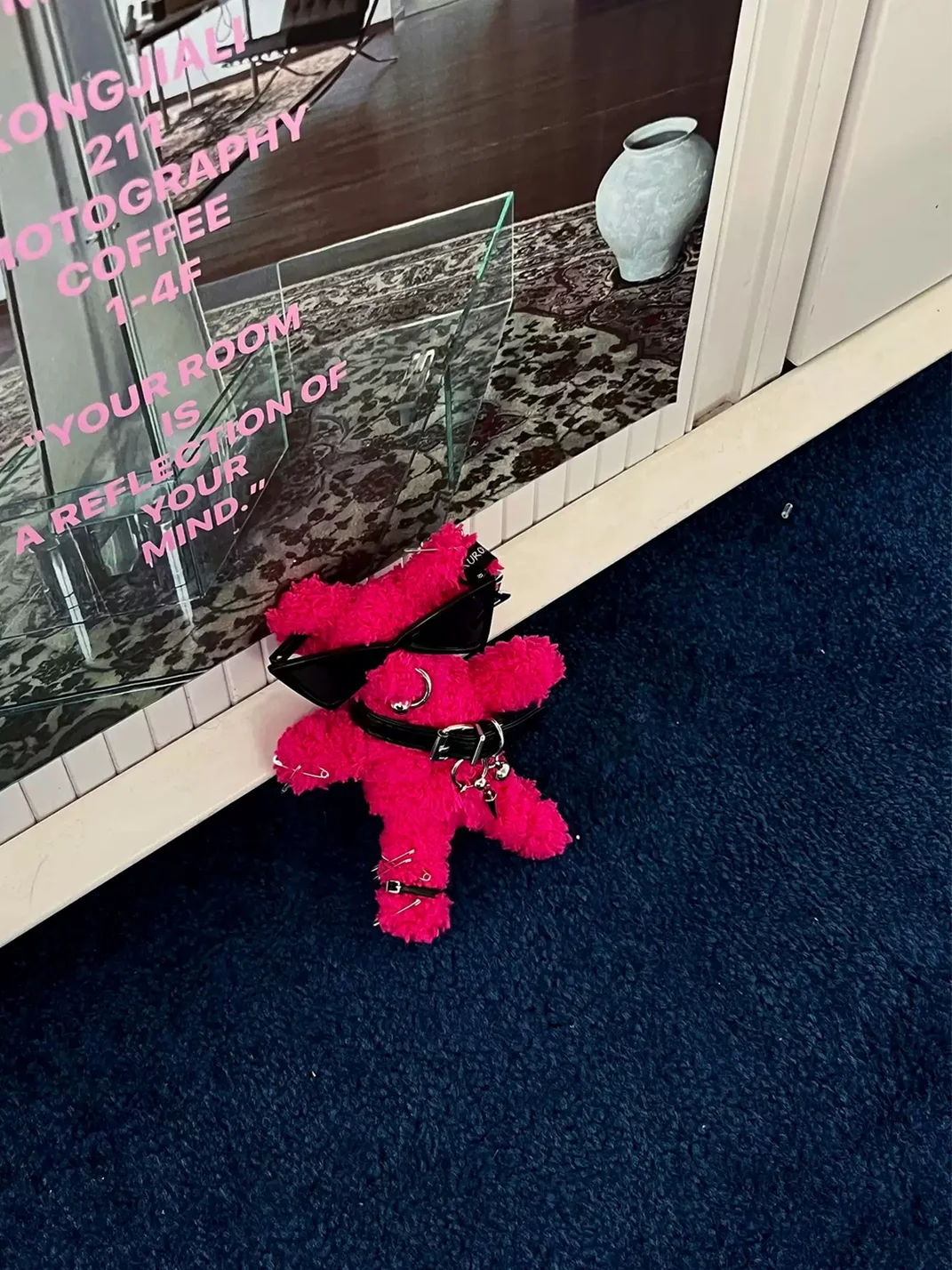 Kuroutaya | Punk Plush Teddy Bear Keychain