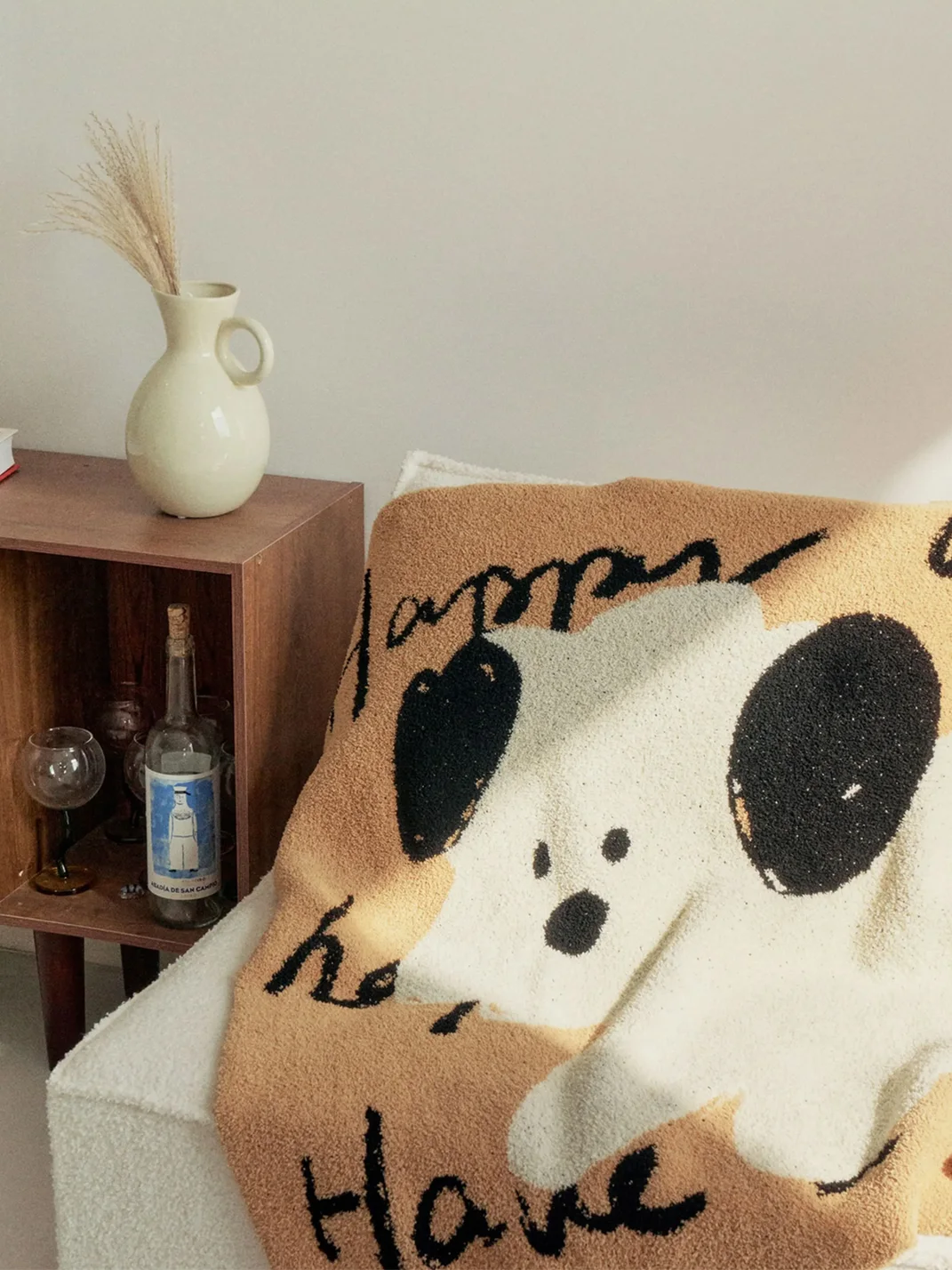 SOREMO | Cartoon Puppy Plush Throw Blanket