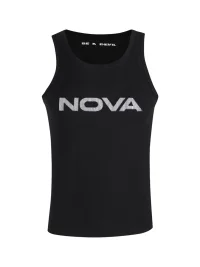 BE A DEVIL | Punk Graphic Ribbed Slim-Fit Tank Top