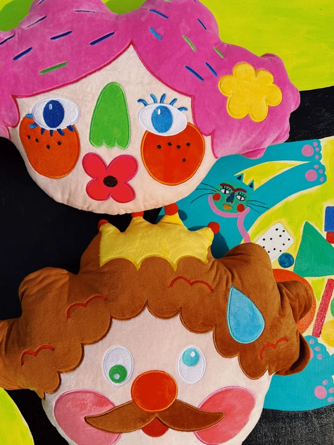 Uodycoco | King And Dudu Girl Plush Pillow Set