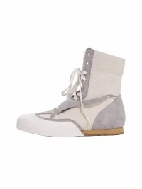 SELVMAKE | Two-Tone Mesh High-Top Training Shoes