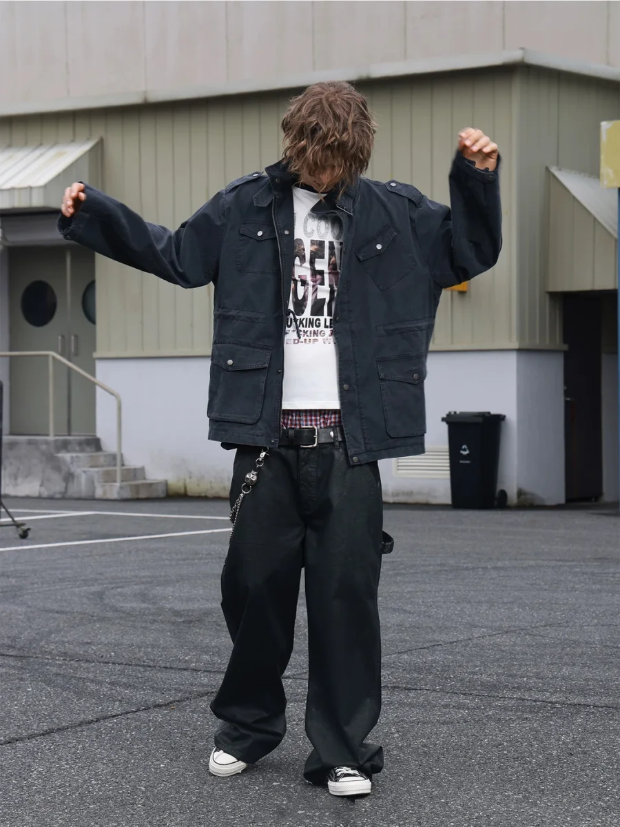 SAXGENWON | Washed Twill Canvas Hunting Jacket - 4