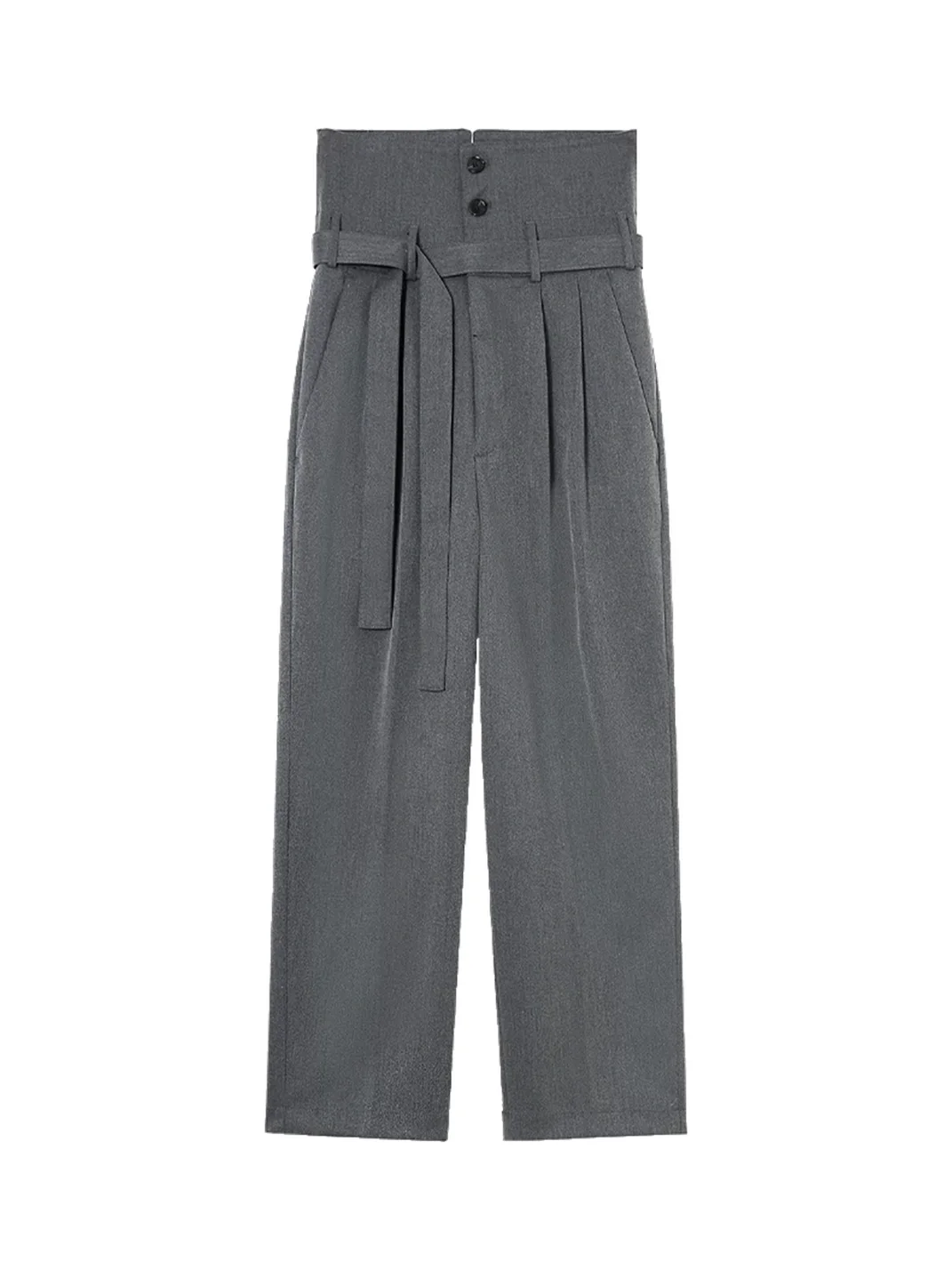 CLP | Foldover Waist Wide-Leg Trousers