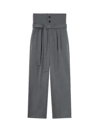 CLP | Foldover Waist Wide-Leg Trousers