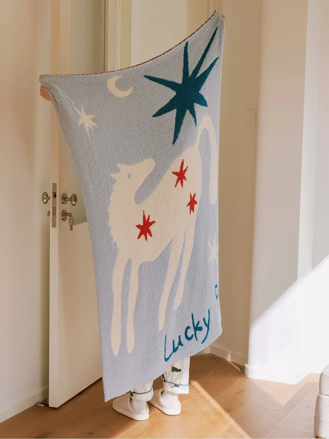 SOREMO | Lucky Pony Plush Throw Blanket