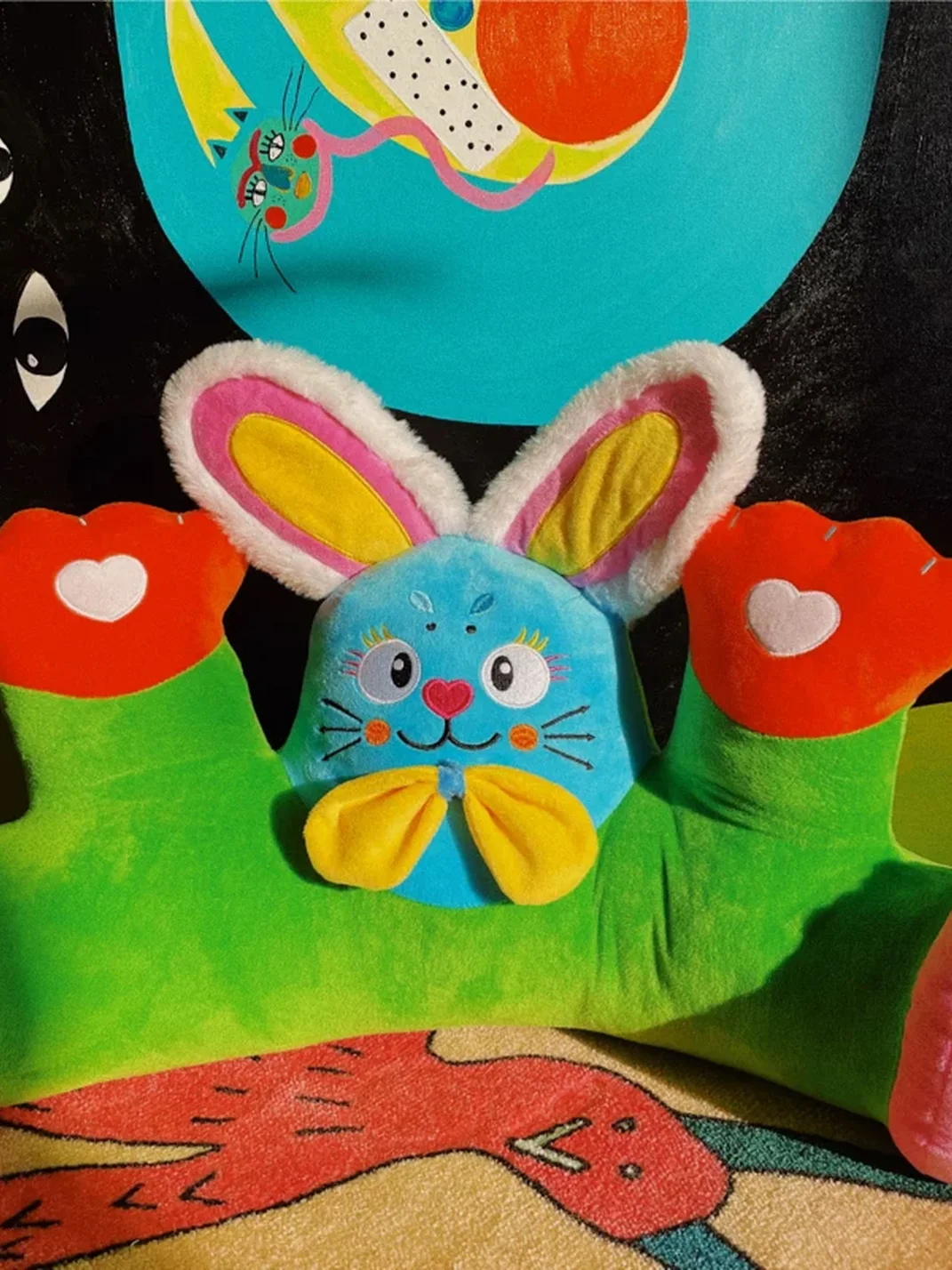 Uodycoco | Rabbit Plush Backrest Pillow